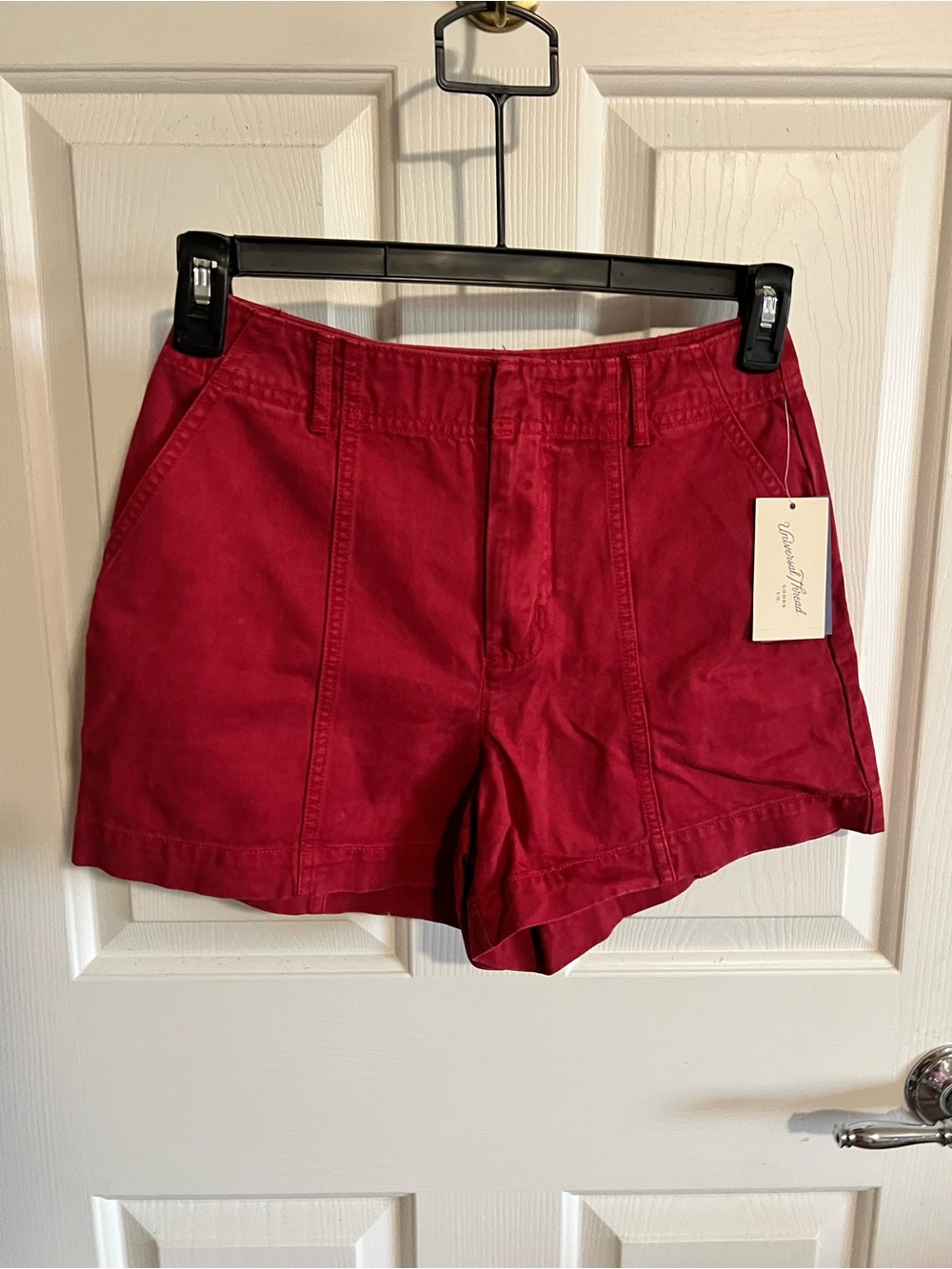 Universal Thread Red High Waist Cotton Shorts